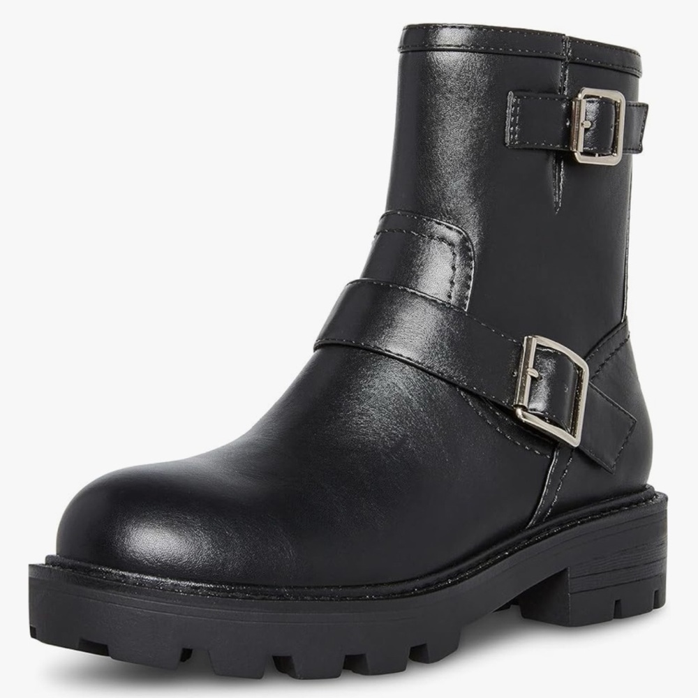 🎉HP! ❤️ NWT! NWOB! Madden Girl Women’s Fareway Black Moto Boots - Picture 2 of 11